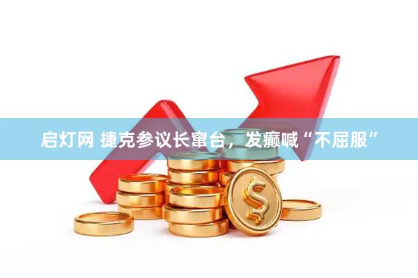 启灯网 捷克参议长窜台，发癫喊“不屈服”